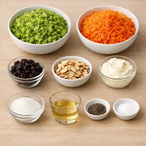 Ingredients for Classic Broccoli Slaw