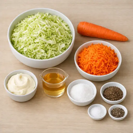 Ingredients for Classic Cabbage Slaw