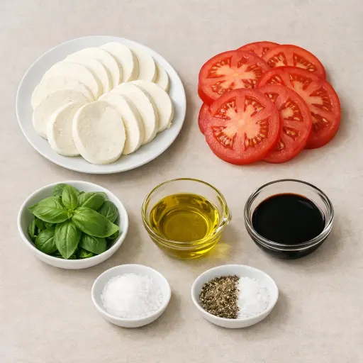 Ingredients for Classic Caprese Salad