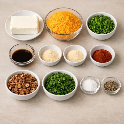 Ingredients for Classic Cheese Ball