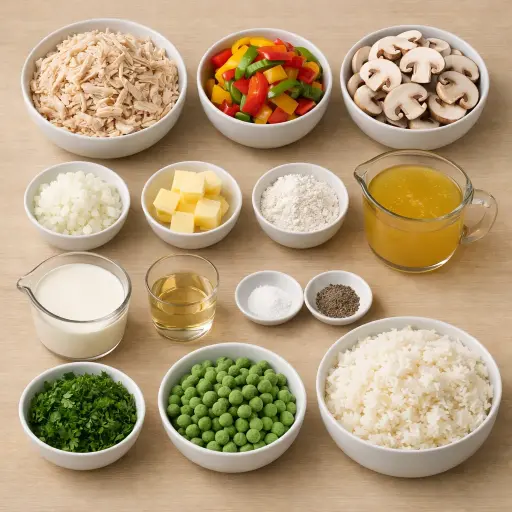 Ingredients for Classic Chicken Ala King