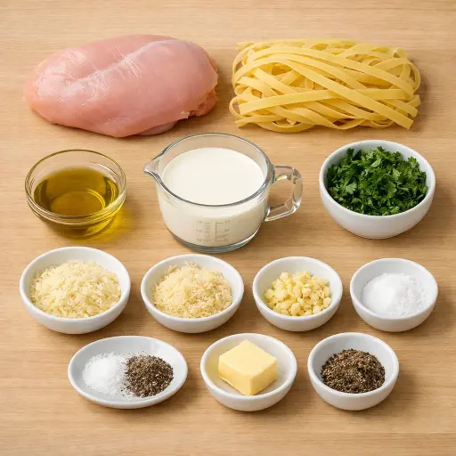 Ingredients for Classic Chicken Pasta