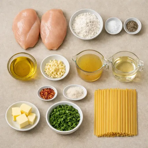 Ingredients for Classic Chicken Scampi