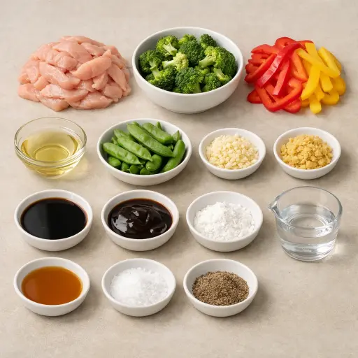 Ingredients for Classic Chicken Stir-Fry
