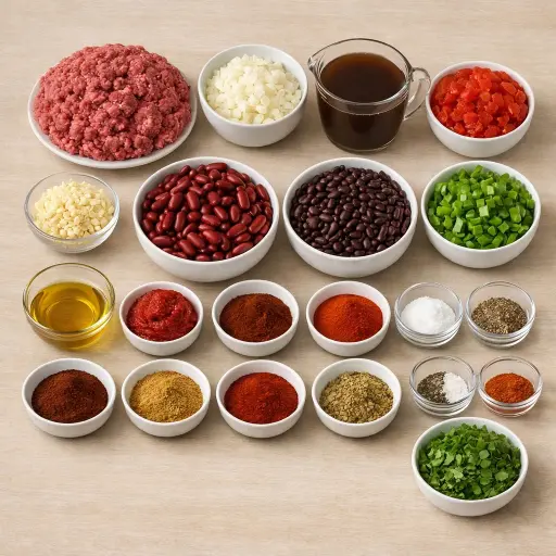 Ingredients for Classic Chili Con Carne