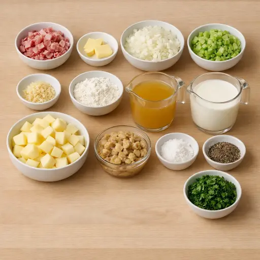 Ingredients for Classic Clam Chowder