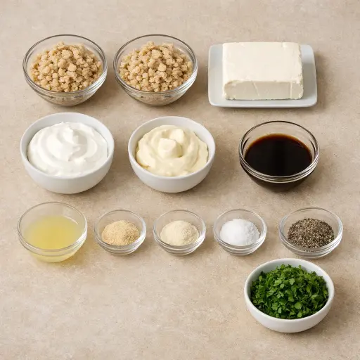 Ingredients for Classic Clam Dip