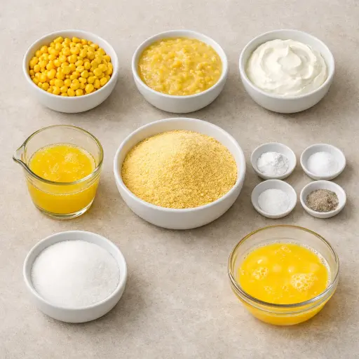 Ingredients for Classic Corn Casserole