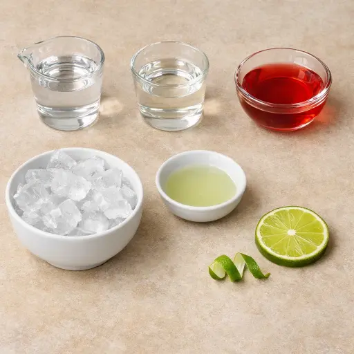 Ingredients for Classic Cosmopolitan
