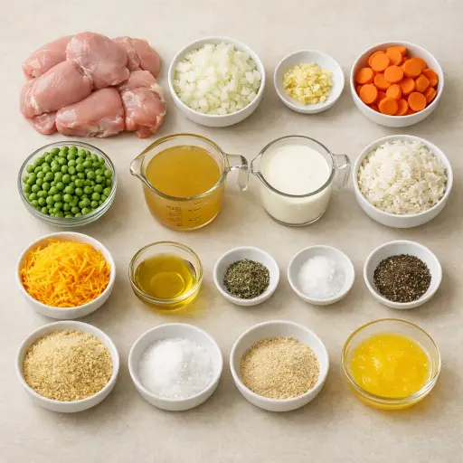 Ingredients for Classic Country Chicken Casserole