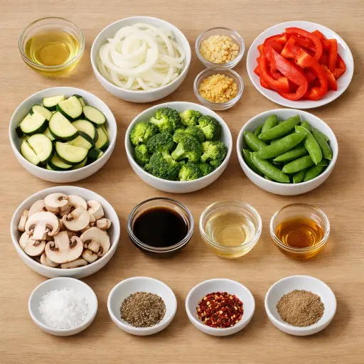 Ingredients for Classic Country Vegetable Stir-Fry
