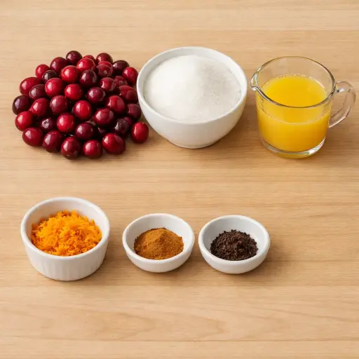 Ingredients for Classic Cranberry Relish