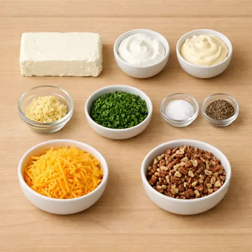 Ingredients for Classic Cream Cheese Appetizer