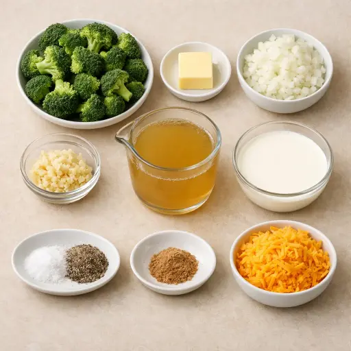 Ingredients for Classic Creamy Broccoli Soup