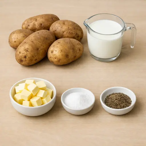Ingredients for Classic Creamy Mashed Potatoes
