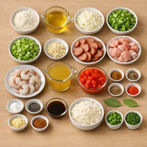 Ingredients for Classic Creole Gumbo