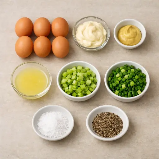 Ingredients for Classic Egg Salad