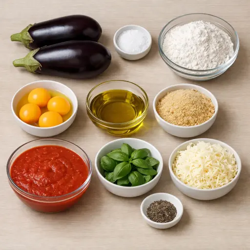 Ingredients for Classic Eggplant Parmesan