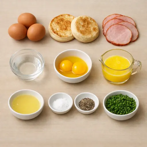 Ingredients for Classic Eggs Benedict
