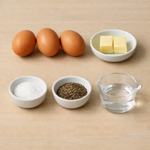 Ingredients for Classic French Omelette