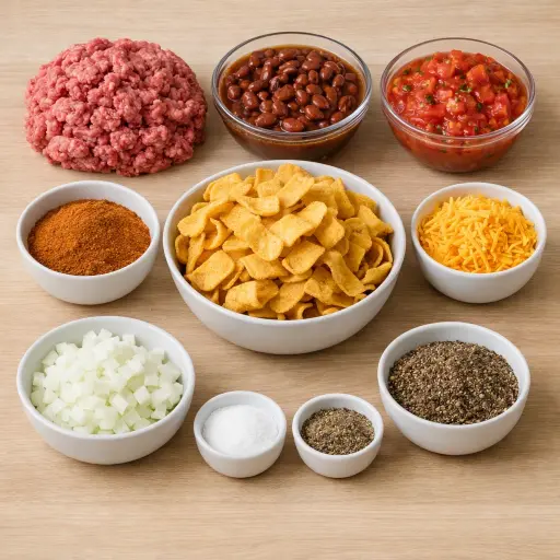 Ingredients for Classic Frito Pie
