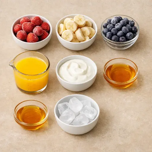 Ingredients for Classic Fruit Blend Smoothie