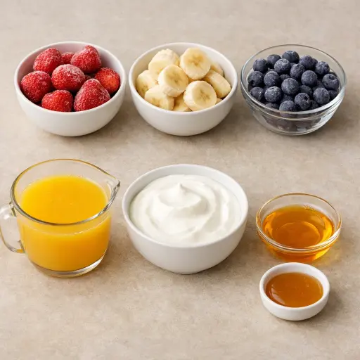 Ingredients for Classic Fruit Smoothie