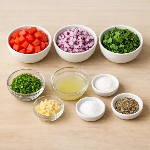 Ingredients for Classic Garden Salsa