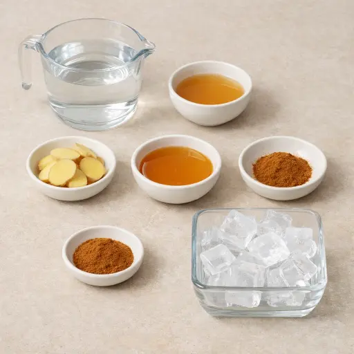 Ingredients for Classic Ginger Zing Brew