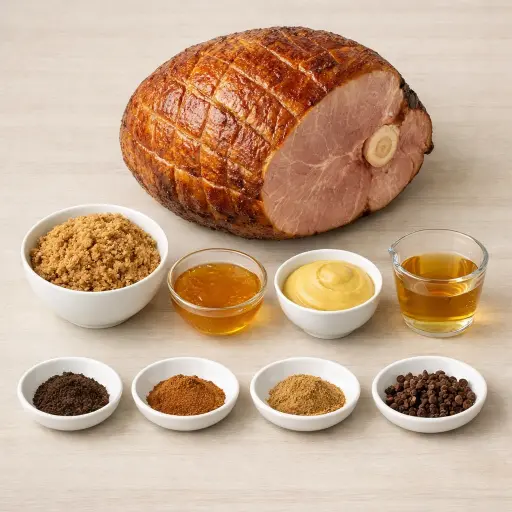 Ingredients for Classic Glazed Ham
