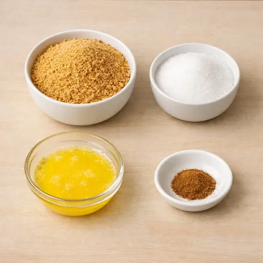 Ingredients for Classic Graham Cracker Crust