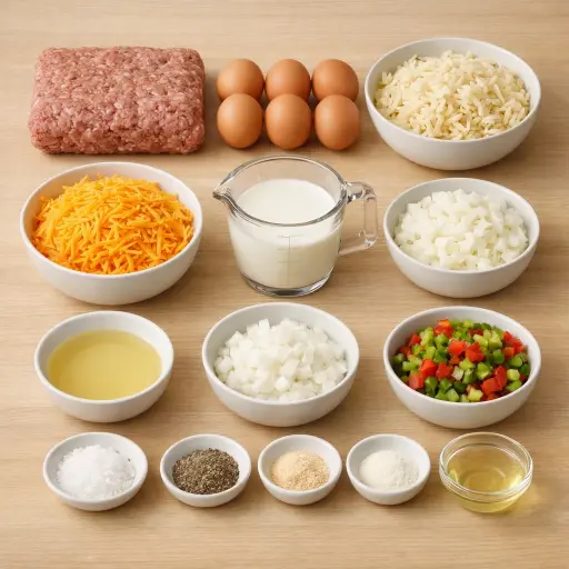Ingredients for Classic Hearty Breakfast Bake