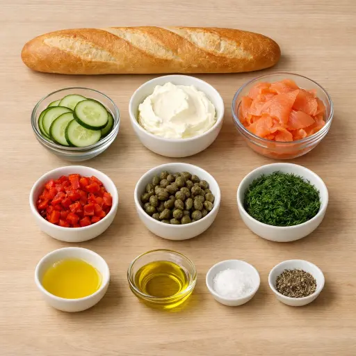 Ingredients for Classic Holiday Canapés