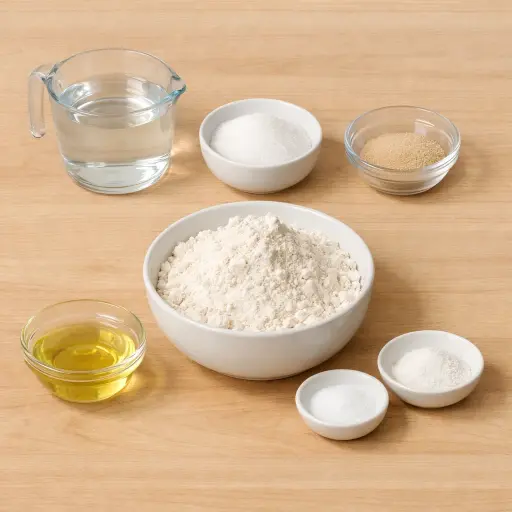 Ingredients for Classic Homemade Bread Machine Bread