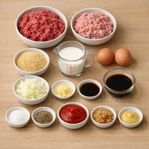 Ingredients for Classic Homestyle Meatloaf