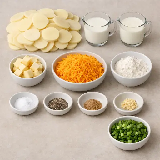 Ingredients for Classic Homestyle Potato Bake