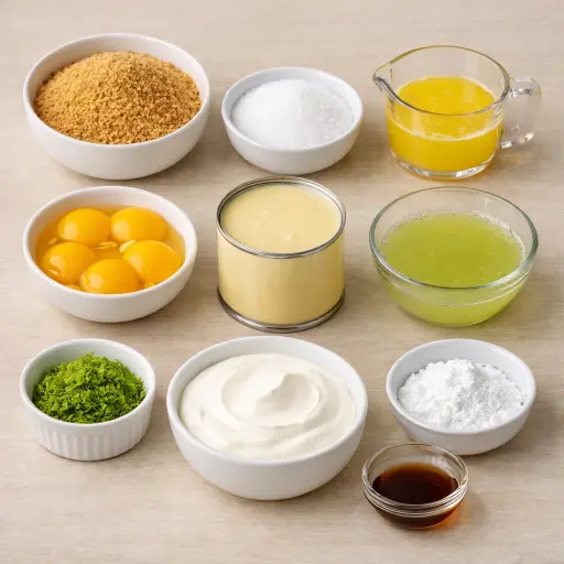 Ingredients for Classic Key Lime Delight