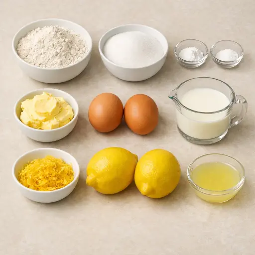 Ingredients for Classic Lemon Bread