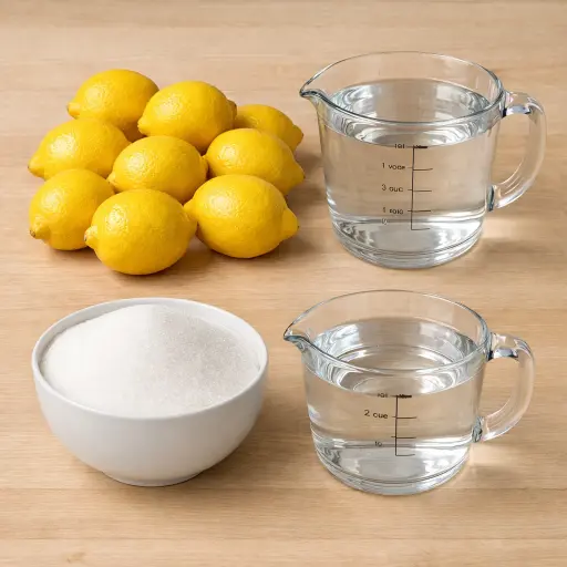 Ingredients for Classic Limoncello