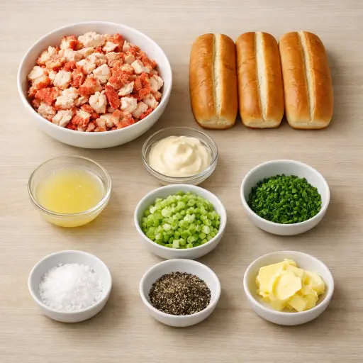 Ingredients for Classic Lobster Rolls