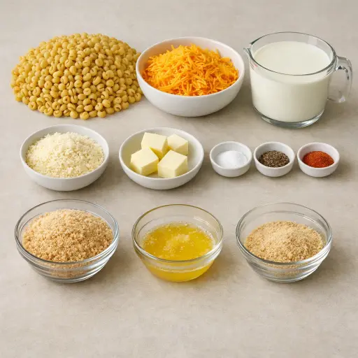 Ingredients for Classic Mac and Cheese