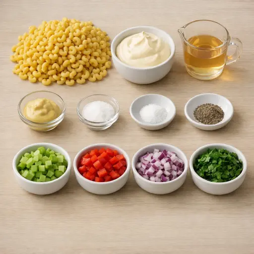 Ingredients for Classic Macaroni Salad