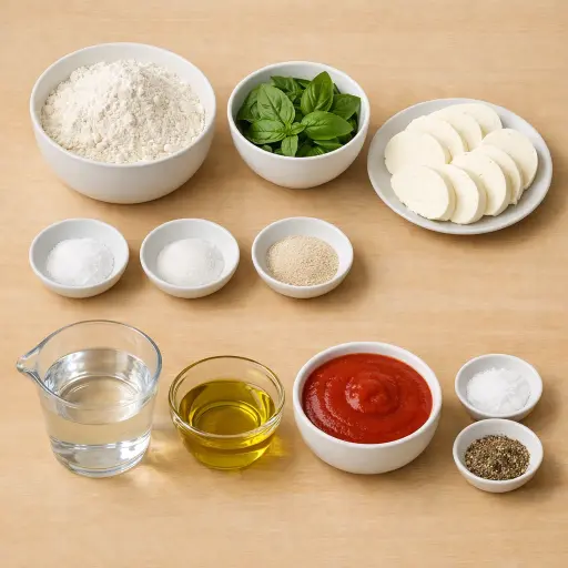 Ingredients for Classic Margherita Pizza