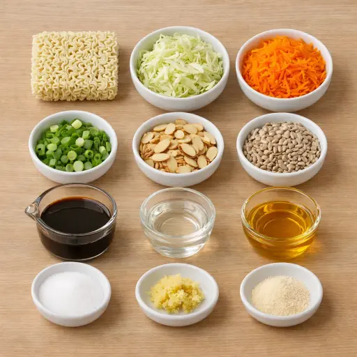 Ingredients for Classic Oriental Noodle Salad