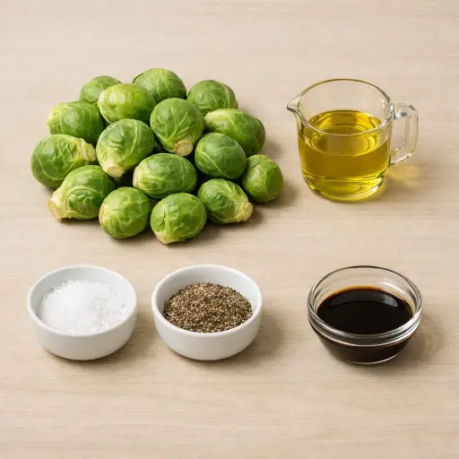 Ingredients for Classic Oven Roasted Brussels Sprouts