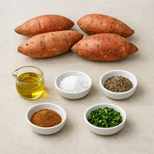 Ingredients for Classic Oven-Roasted Sweet Potatoes