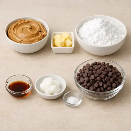 Ingredients for Classic Peanut Butter Cups