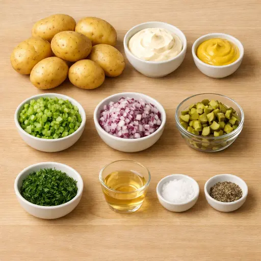 Ingredients for Classic Potato Salad