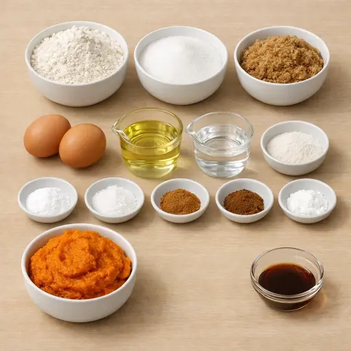 Ingredients for Classic Pumpkin Bread