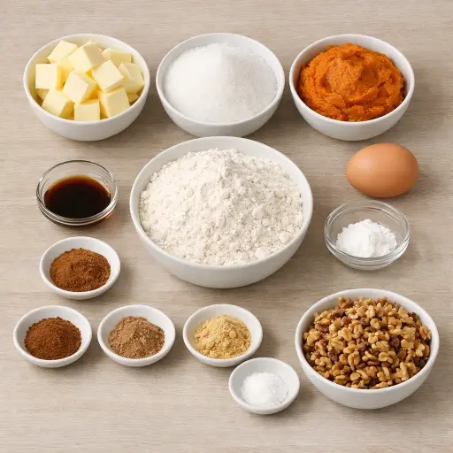 Ingredients for Classic Pumpkin Cookies